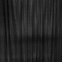 Black pipe and drape fabric panel