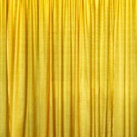 Gold pipe and drape fabric panel
