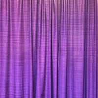 Purple pipe and drape fabric panel